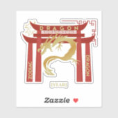 Personalized Dragon Zodiac Sticker / Dragón シール (シート)