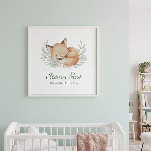 Personalized Dream Big, Little One Nursery Wall ポスター