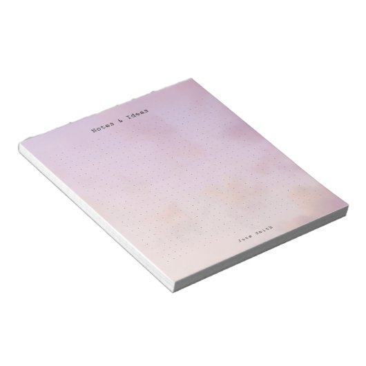 Personalized dreamy clouds, pastel aesthetic Grid ノートパッド (アングル)