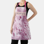 Personalized Dreamy Pastel Pink Bubble  エプロン (インサイチュ)