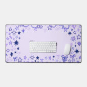 Personalized Dreamy Stars Desk Pad デスクマット (キーボード&マウス)