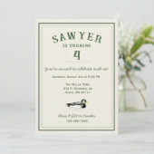 Personalized Duck Birthday 招待状 (スタンド正面)