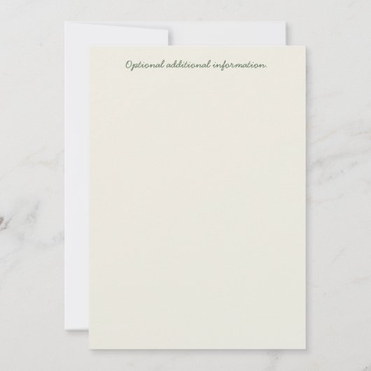 Personalized Duck Birthday Invitation 招待状 (裏面)