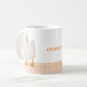 Personalized Duck Mug – Cute Farm Animal Design wi コーヒーマグカップ (正面左)