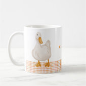 Personalized Duck Mug – Cute Farm Animal Design wi コーヒーマグカップ (左)