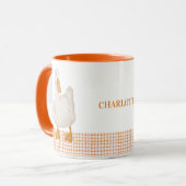Personalized Duck Mug – Cute Farm Animal Design wi マグカップ (正面左)