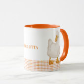 Personalized Duck Mug – Cute Farm Animal Design wi マグカップ (正面右)