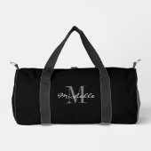 Personalized duffle bag with elegant monogram ダッフルバッグ (正面)