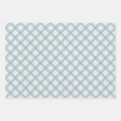 Personalized Dusty Blue Christmas ラッピングペーパーシート (正面3)