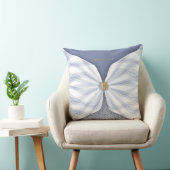 Personalized Dusty Blue Textile Illusion クッション (椅子)
