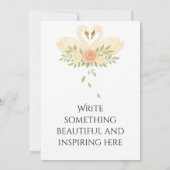 Personalized Dusty Rose Invitation 招待状 (裏面)
