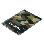 Personalized Earth Tone Camo Journal ノートブック (左側)