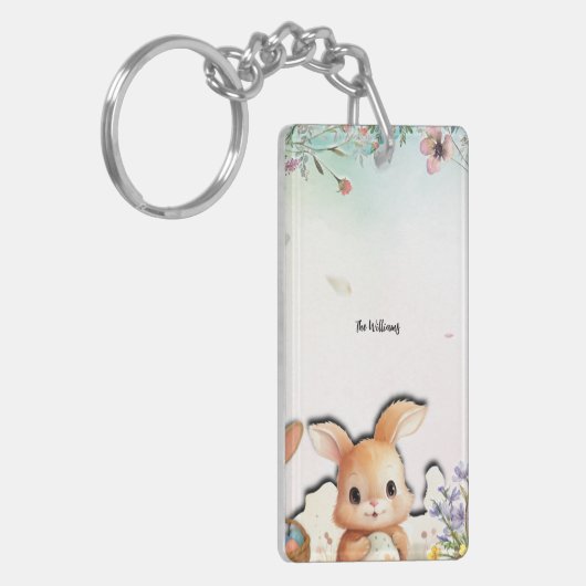 Personalized Easter Acrylic Keychain Double Sided キーホルダー (正面左)