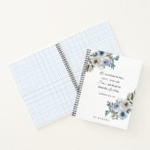 Personalized Easter Bible Verse Floral Christian ノートブック (内部)