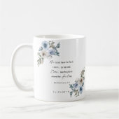 Personalized Easter Bible Verse Matthew 28:6 コーヒーマグカップ (左)