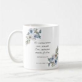 Personalized Easter Bible Verse Matthew 28:6 コーヒーマグカップ
