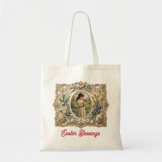 Personalized Easter Blessings Tote Bag トートバッグ (正面)