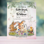 Personalized Easter Brunch Acrylic Welcome Sign アクリルサイン (ニュートラル)