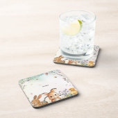 Personalized Easter Brunch Hard Plastic Coaster コースター (右側)