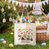 Personalized Easter Bunny Candy トートバッグ
