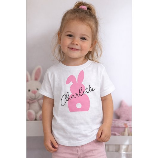 Personalized Easter Bunny, Custom Name  トドラーTシャツ