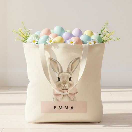 Personalized Easter Bunny | Custom Name トートバッグ