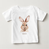 Personalized Easter Bunny | Custom Name ベビーTシャツ (正面)