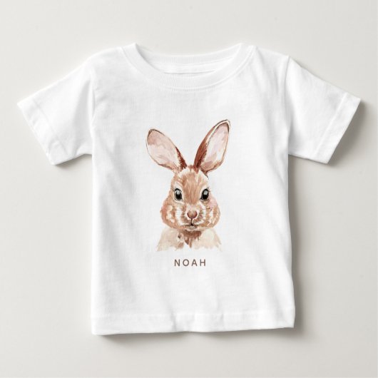 Personalized Easter Bunny | Custom Name ベビーTシャツ (正面)