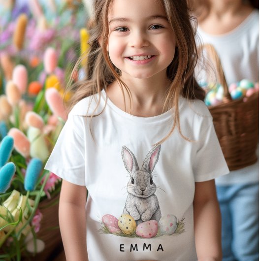 Personalized Easter Bunny | Custom Name  ベビーTシャツ