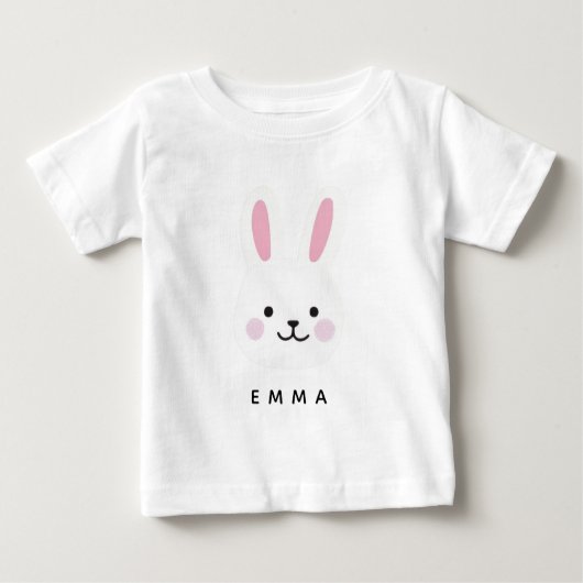 Personalized Easter Bunny | Custom Name ベビーTシャツ (正面)