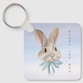 Personalized Easter Bunny Keychain キーホルダー