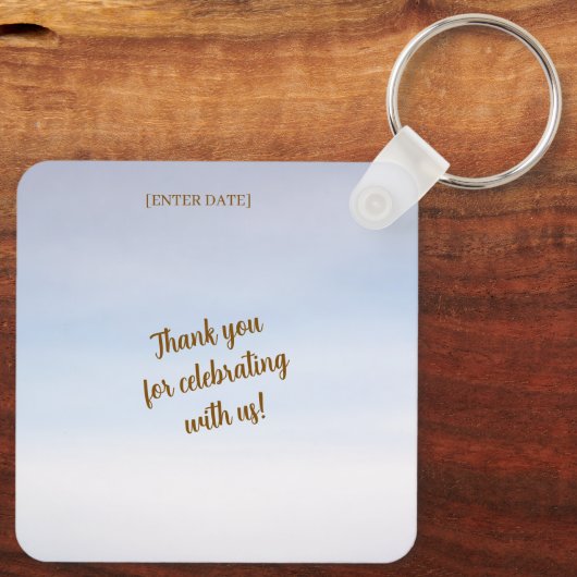 Personalized Easter Bunny Keychain キーホルダー (裏面)