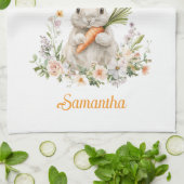 Personalized Easter Bunny Kitchen Towel  キッチンタオル (折り畳み)