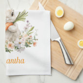 Personalized Easter Bunny Kitchen Towel  キッチンタオル (四つ折り)