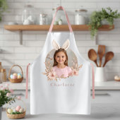 Personalized Easter Bunny Photo Apron for Kids エプロン