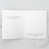 Personalized Easter Bunny Photo Greeting Card カード (内部)