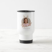 Personalized Easter Bunny Photo Travel Mug トラベルマグ (中央)