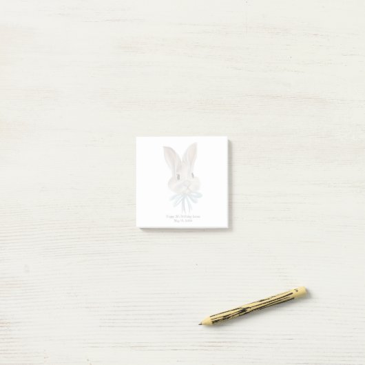 Personalized Easter Bunny Post-it Notes  ポストイット (デスク上)