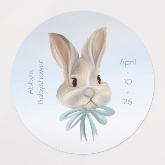 Personalized Easter Bunny Sticker ラベル (デザイン2)