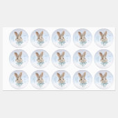 Personalized Easter Bunny Sticker ラベル (シート)