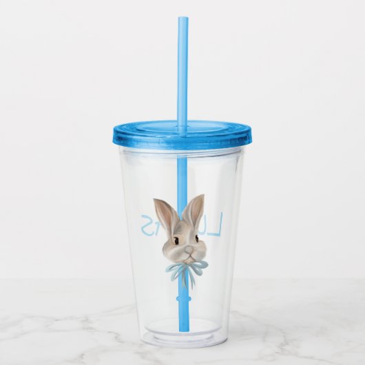 Personalized Easter Bunny Tumbler  アクリルタンブラー (正面)