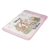 Personalized Easter Bunny Welcome Bath Mat バスマット (アングル)
