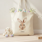 Personalized Easter Bunny with Name  トートバッグ