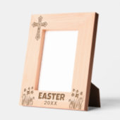 Personalized Easter Cross with Daffodils レーザー彫刻フレーム (左)