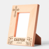 Personalized Easter Cross with Daffodils レーザー彫刻フレーム (左)