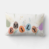 Personalized Easter Eggs  ランバークッション (裏面)