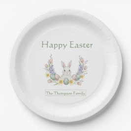 Personalized Easter Party Plates ペーパープレート