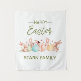 Personalized Easter Party Wall Tapestry タペストリー