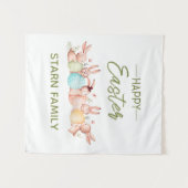 Personalized Easter Party Wall Tapestry タペストリー (正面(横))