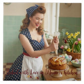 Personalized Easter Pin-Up Kitchen Ceramic Tile タイル (正面)